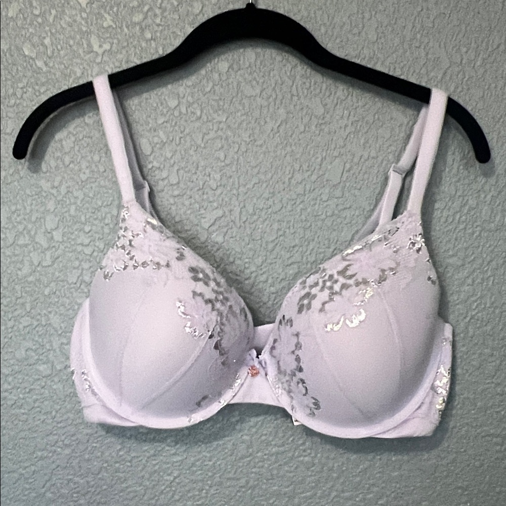 Victoria's Secret Body By Victoria Lace Push-Up Bra - 34 DD - Mauve Shimmer